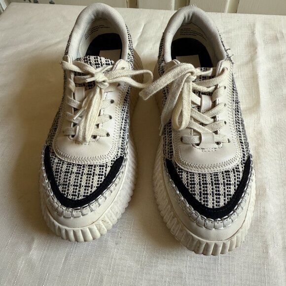 Dolce Vita Daran Wedge Platform Woven Sneaker sz 8 - Picture 3 of 7